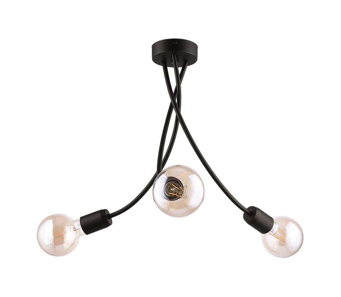Jupiter 1639 - Żyrandol LUCE 3xE27/60W/230V czarny