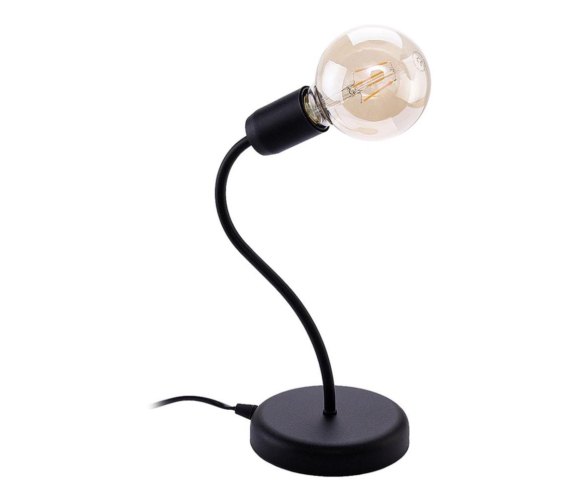 Jupiter 1673 - Lampa stołowa LUCE 1xE27/60W/230V czarna