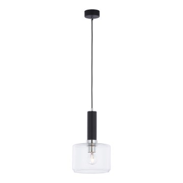 Jupiter 1855 - VA1 - Żyrandol na lince VANES 1xE27/60W/230V chrom błyszczący/czarny