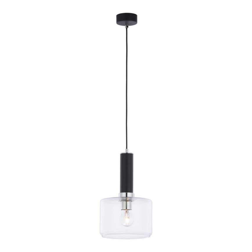 Jupiter 1855 - VA1 - Żyrandol na lince VANES 1xE27/60W/230V chrom błyszczący/czarny