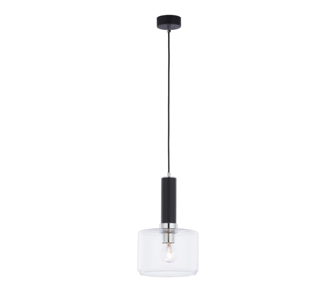 Jupiter 1855 - VA1 - Żyrandol na lince VANES 1xE27/60W/230V chrom/czarny