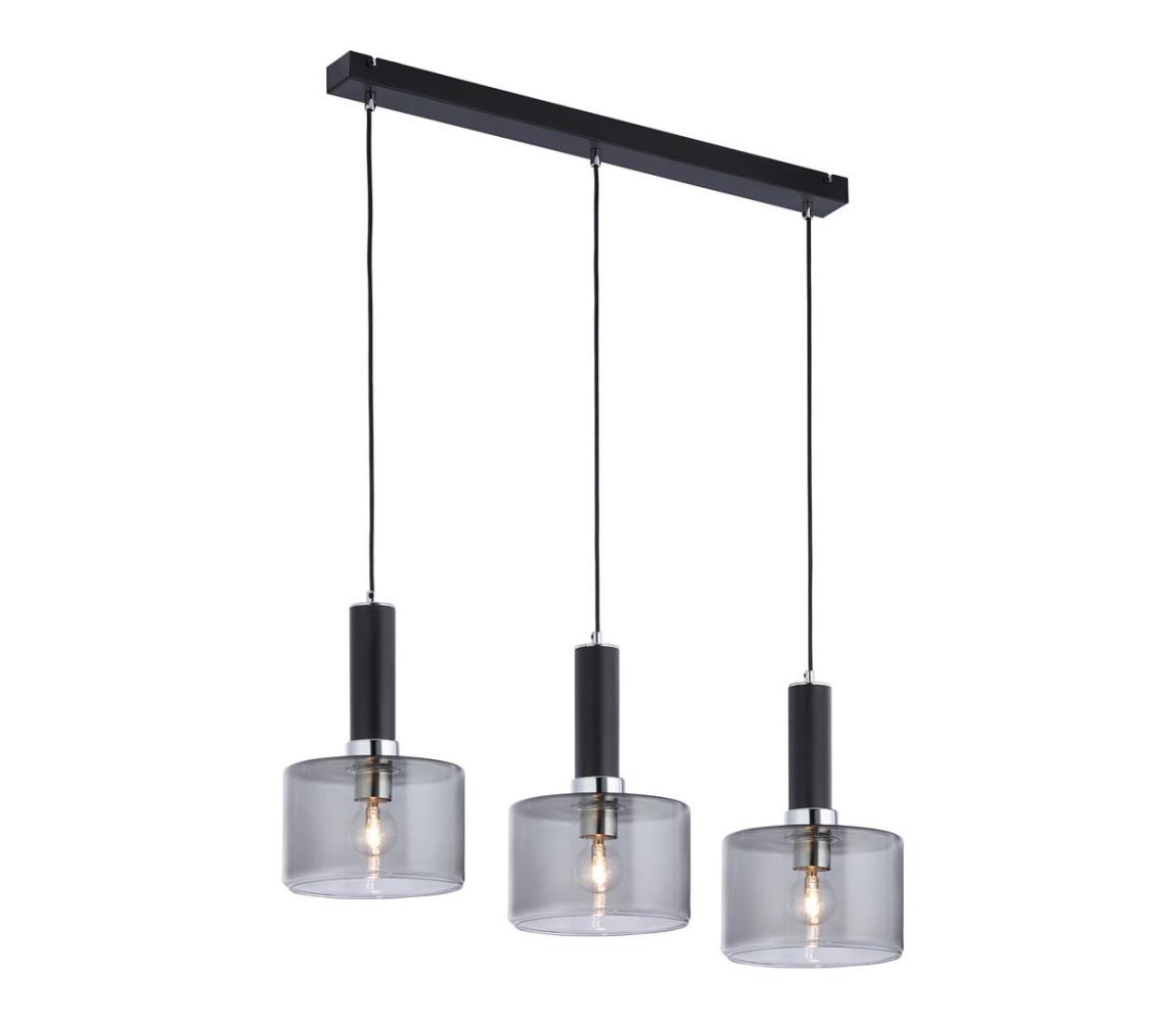 Jupiter 1860 - VA3 - Żyrandol na lince VANES 3xE27/60W/230V srebrny/czarny