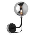 Jupiter 1889 - Kinkiet ERIS 1xG9/14W/230V matowy chrom/czarny/przydymiony szary