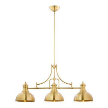 Jupiter 1915 - Lampa sufitowa na pręcie PLATINO 3xE27/60W/230V mosiądz