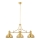 Jupiter 1915 - Lampa sufitowa na pręcie PLATINO 3xE27/60W/230V mosiądz