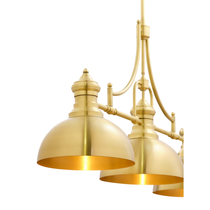 Jupiter 1915 - Lampa sufitowa na pręcie PLATINO 3xE27/60W/230V mosiądz