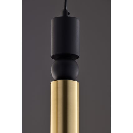 Jupiter 2012 - Żyrandol na lince ALAS 5xGU10/10W/230V czarny/złoty