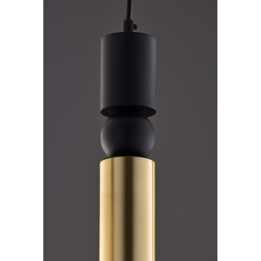 Jupiter 2012 - Żyrandol na lince ALAS 5xGU10/10W/230V czarny/złoty