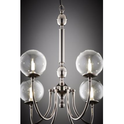 Jupiter 2022 - Żyrandol na łańcuchu BRILLANTE 6xG9/10W/230V chrom błyszczący