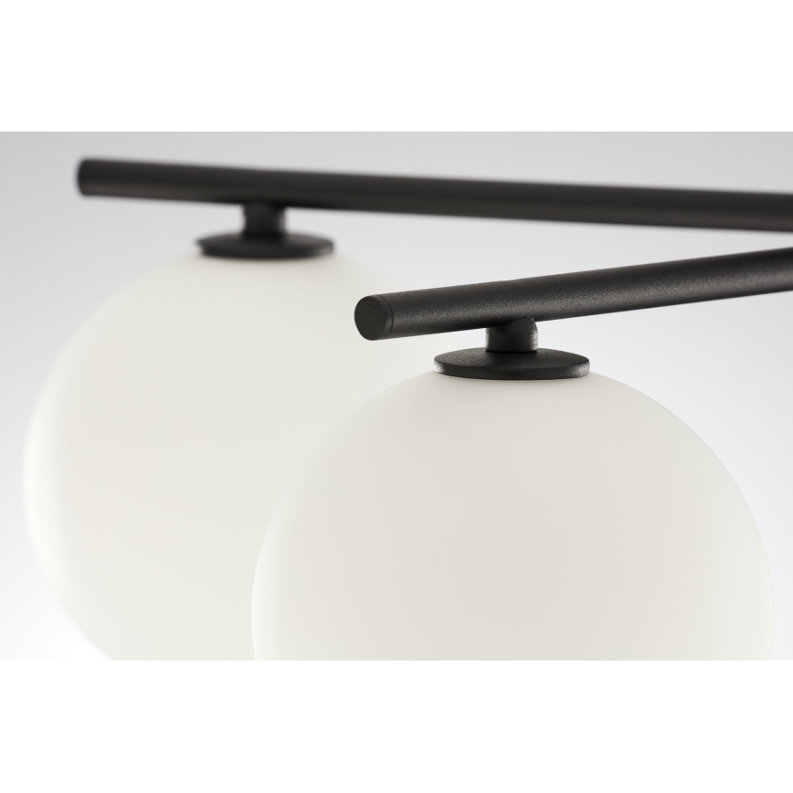 Jupiter 2049 - Przysufitowy żyrandol PRATO 5xG9/14W/230V czarny/biały