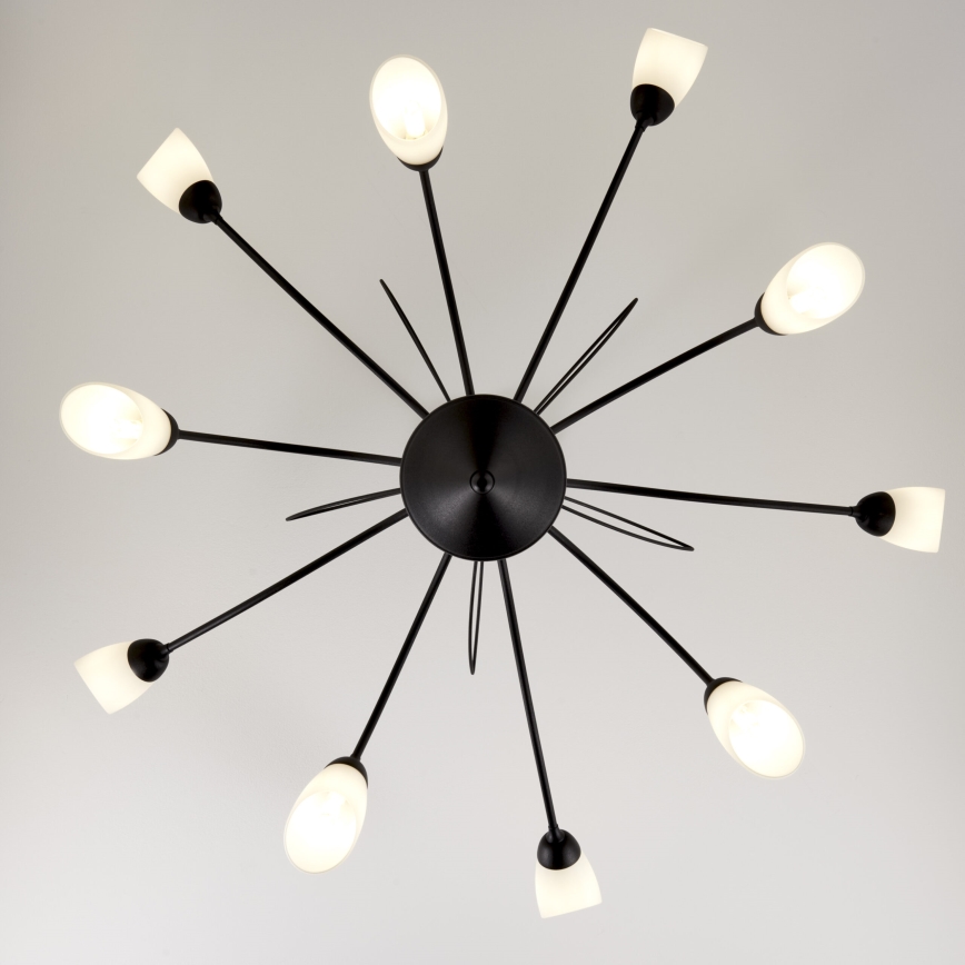 Jupiter 2056 - Żyrandol na pręcie GLORIOSA 10xG9/14W/230V czarny