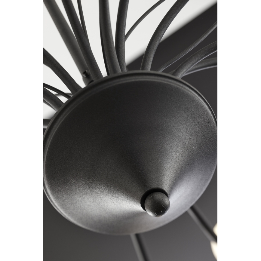 Jupiter 2057 - Żyrandol na łańcuchu GLORIOSA 15xG9/14W/230V czarny