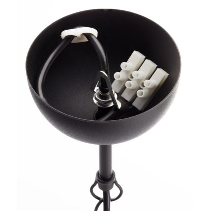 Jupiter 2057 - Żyrandol na łańcuchu GLORIOSA 15xG9/14W/230V czarny