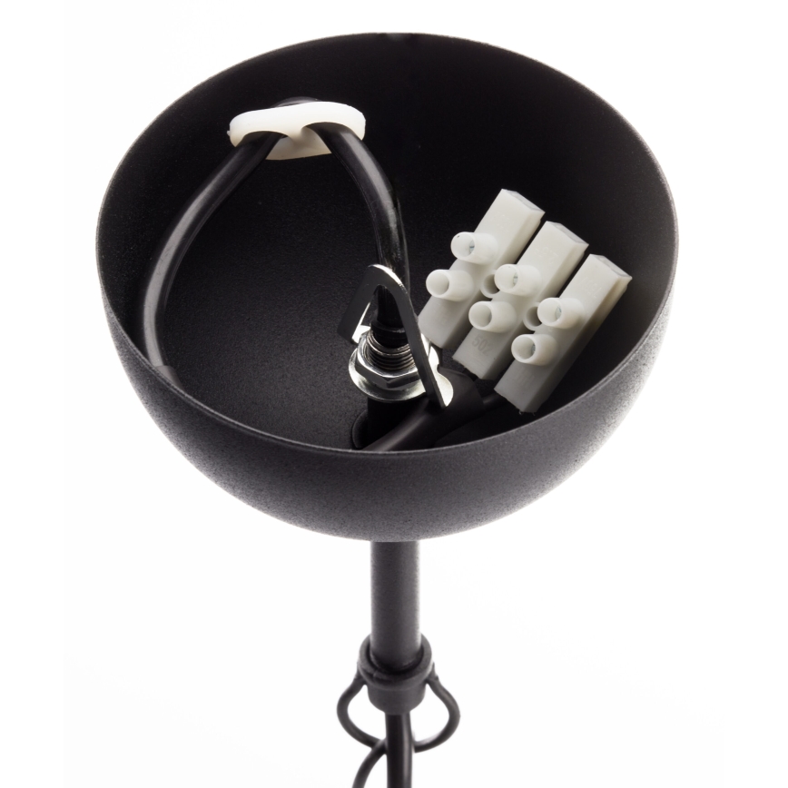 Jupiter 2057 - Żyrandol na łańcuchu GLORIOSA 15xG9/14W/230V czarny