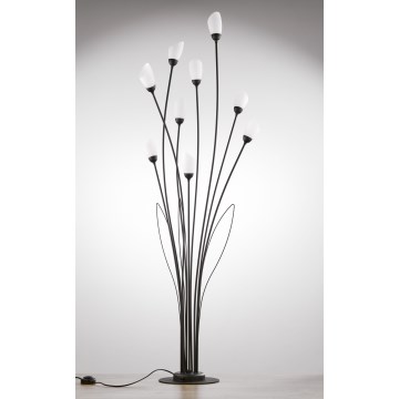 Jupiter 2058 - Lampa stojąca GLORIOSA 9xG9/14W/230V czarna