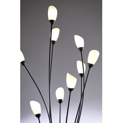 Jupiter 2058 - Lampa stojąca GLORIOSA 9xG9/14W/230V czarna