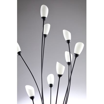 Jupiter 2058 - Lampa stojąca GLORIOSA 9xG9/14W/230V czarna