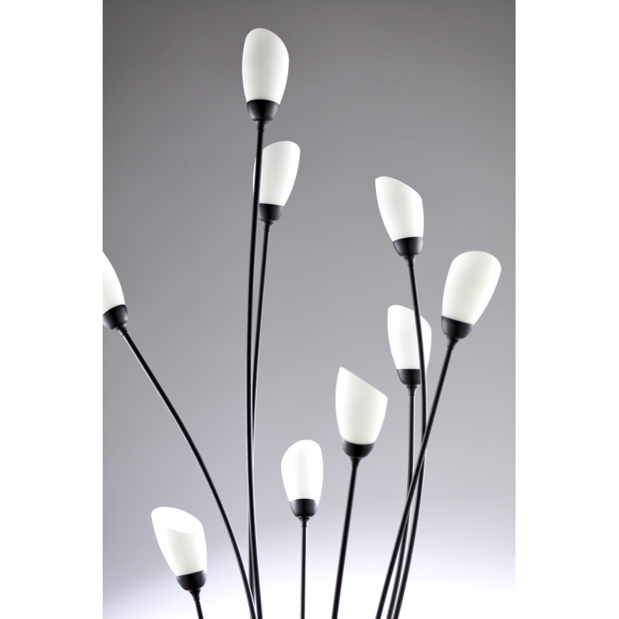 Jupiter 2058 - Lampa stojąca GLORIOSA 9xG9/14W/230V czarna