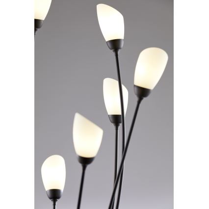 Jupiter 2058 - Lampa stojąca GLORIOSA 9xG9/14W/230V czarna