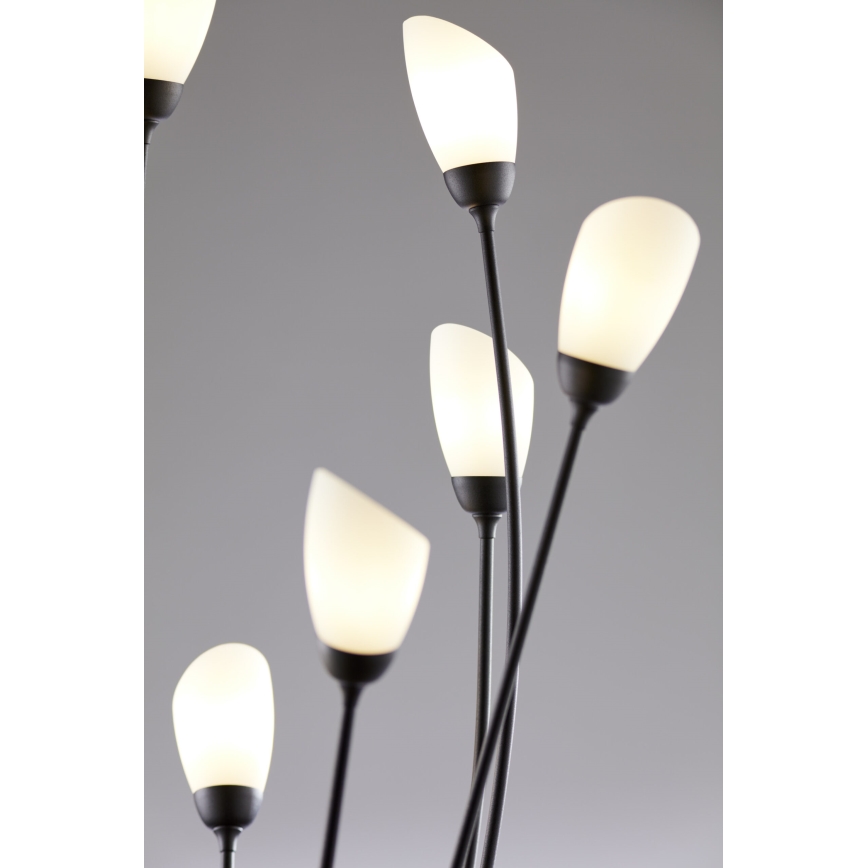 Jupiter 2058 - Lampa stojąca GLORIOSA 9xG9/14W/230V czarna