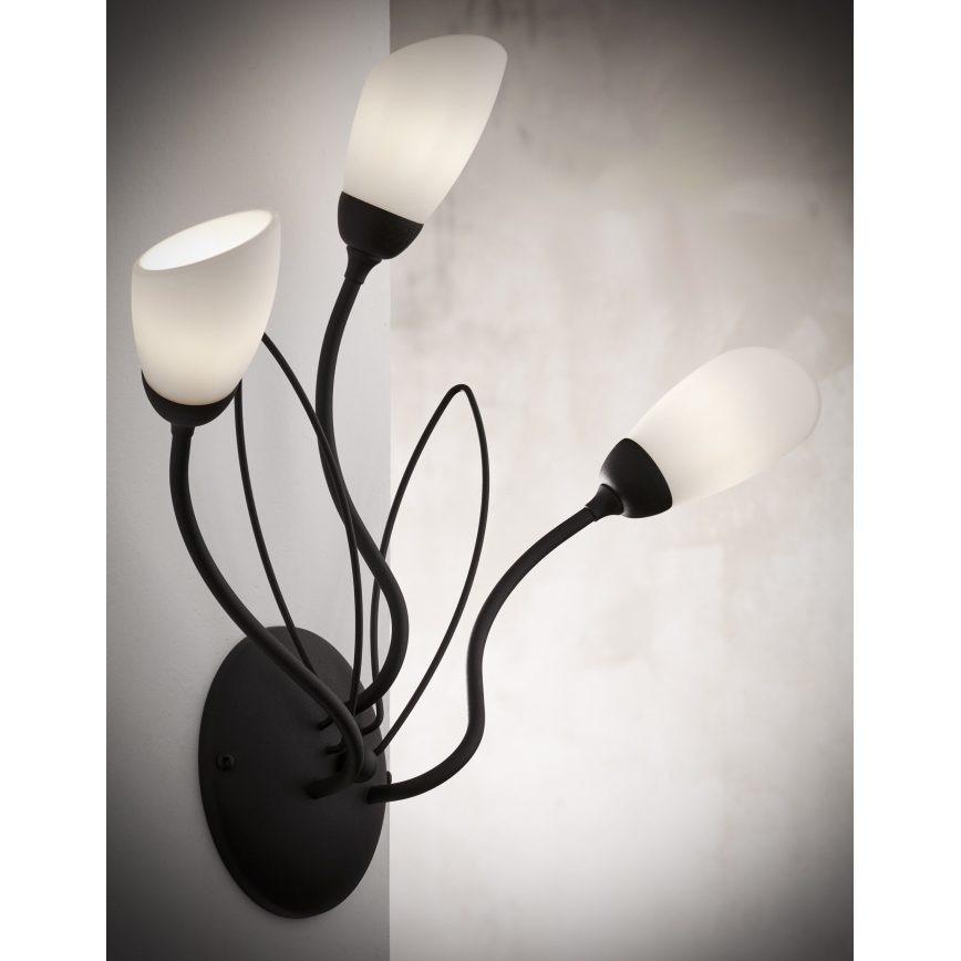 Jupiter 2059 - Kinkiet GLORIOSA 3xG9/14W/230V czarny