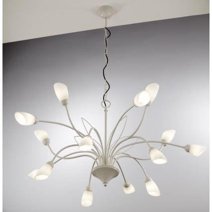 Jupiter 2062 - Żyrandol na łańcuchu GLORIOSA 15xG9/14W/230V kremowy