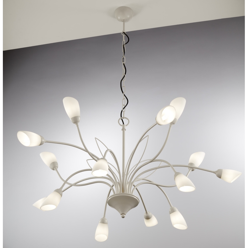 Jupiter 2062 - Żyrandol na łańcuchu GLORIOSA 15xG9/14W/230V kremowy