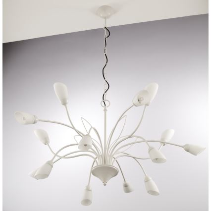 Jupiter 2062 - Żyrandol na łańcuchu GLORIOSA 15xG9/14W/230V kremowy