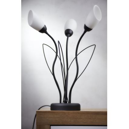 Jupiter 2065 - Lampa stołowa GLORIOSA 3xG9/14W/230V czarna