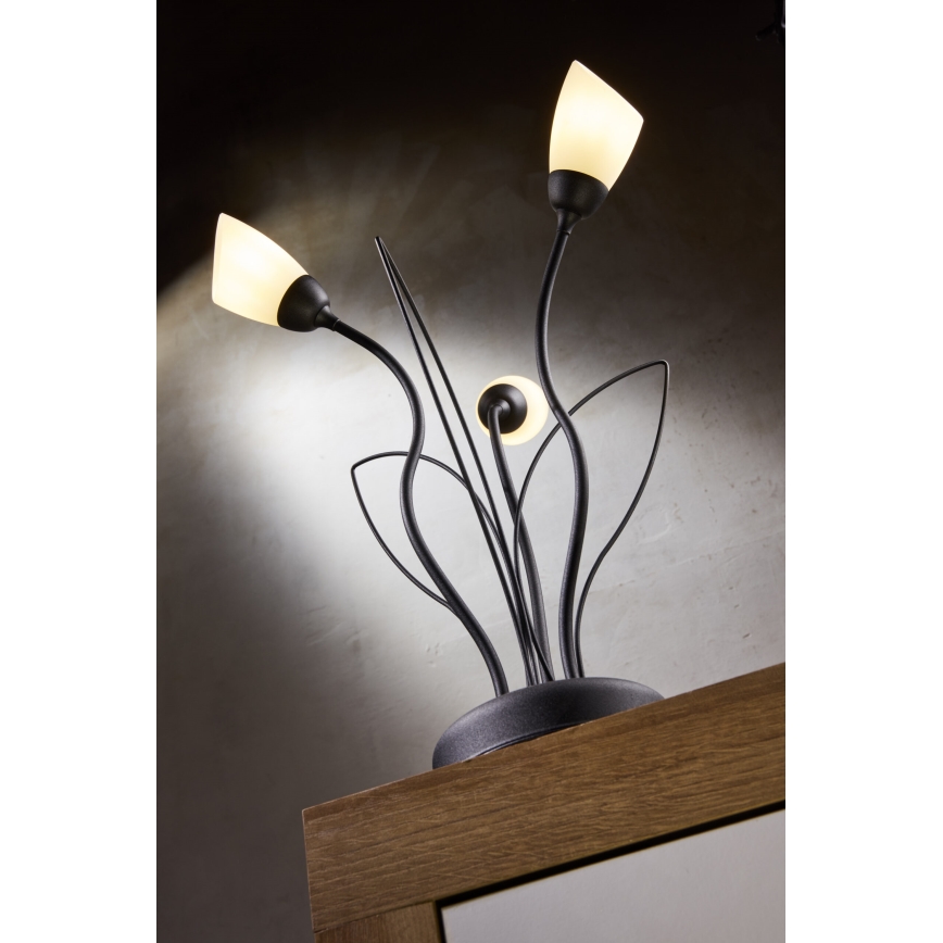 Jupiter 2065 - Lampa stołowa GLORIOSA 3xG9/14W/230V czarna