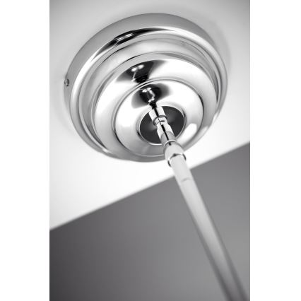 Jupiter 2072 - Żyrandol na pręcie PLATINO 3xE27/15W/230V zielony/błyszczący chrom