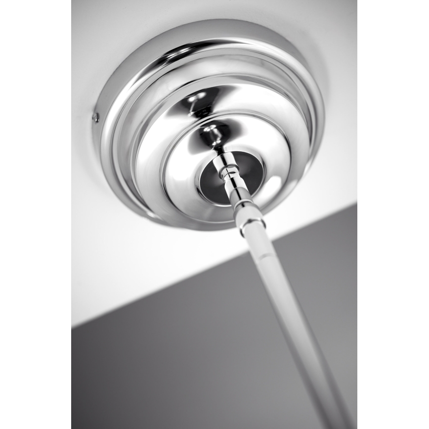 Jupiter 2072 - Żyrandol na pręcie PLATINO 3xE27/15W/230V zielony/błyszczący chrom