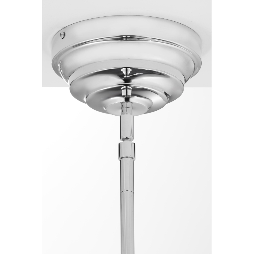 Jupiter 2072 - Żyrandol na pręcie PLATINO 3xE27/15W/230V zielony/błyszczący chrom