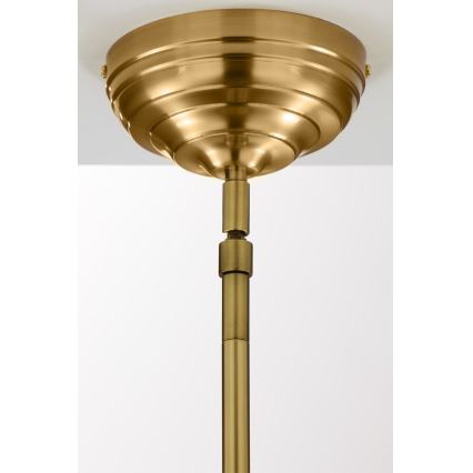 Jupiter 2073 - Żyrandol na pręcie PLATINO 1xE27/15W/230V zielony/złoty