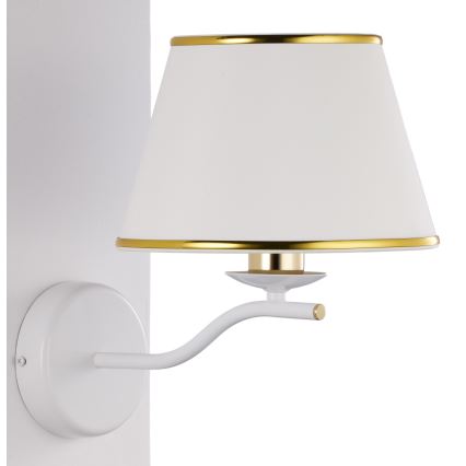 Jupiter 2086 - Lampa ścienna SAMBA 1xE27/15W/230V biała/złota