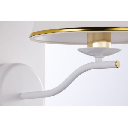 Jupiter 2086 - Lampa ścienna SAMBA 1xE27/15W/230V biała/złota