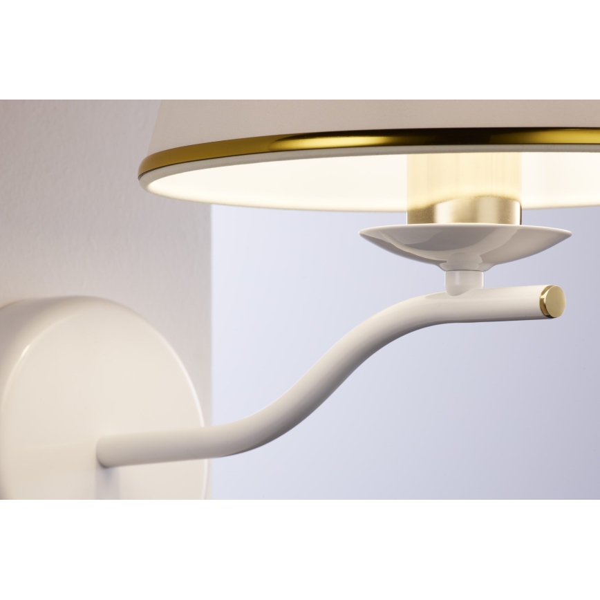 Jupiter 2086 - Lampa ścienna SAMBA 1xE27/15W/230V biała/złota