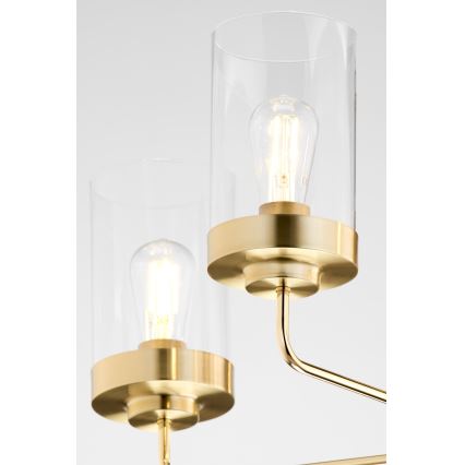 Jupiter 2087 - Żyrandol na pręcie RAMIREZ 3xE27/15W/230V złota/czarna