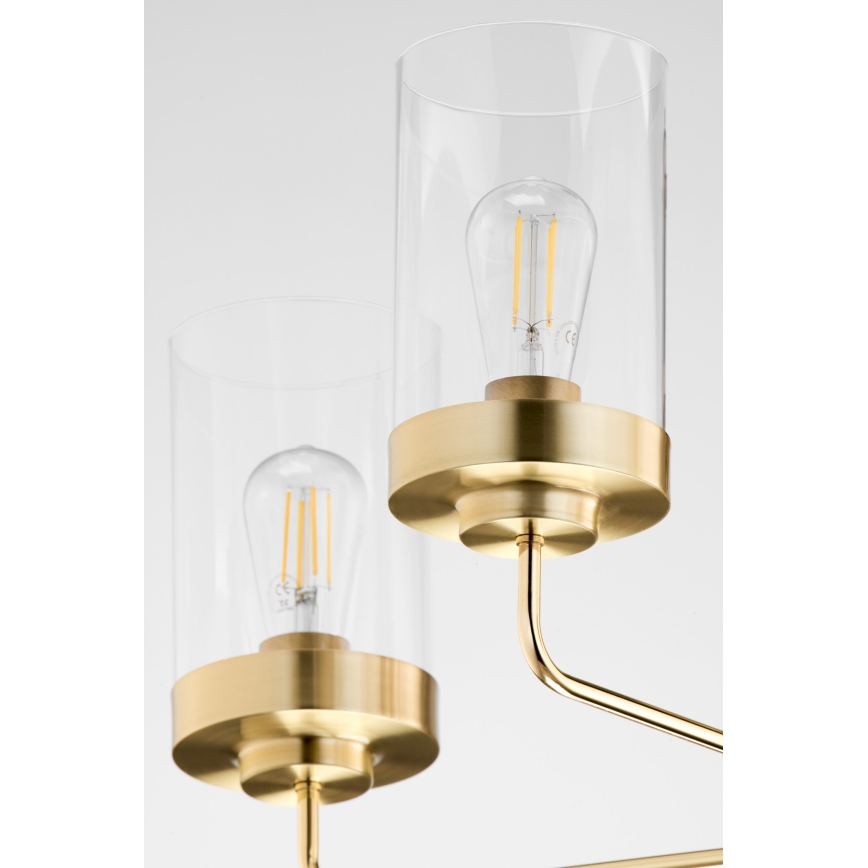 Jupiter 2087 - Żyrandol na pręcie RAMIREZ 3xE27/15W/230V złota/czarna