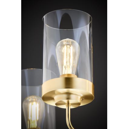 Jupiter 2088 - Żyrandol na pręcie RAMIREZ 5xE27/15W/230V złoty/czarny