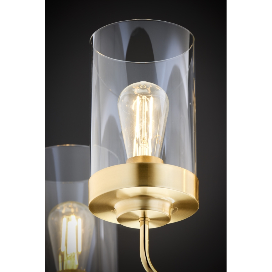 Jupiter 2088 - Żyrandol na pręcie RAMIREZ 5xE27/15W/230V złoty/czarny