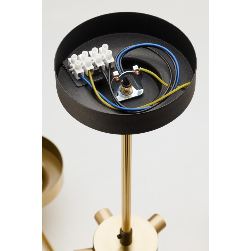 Jupiter 2088 - Żyrandol na pręcie RAMIREZ 5xE27/15W/230V złoty/czarny