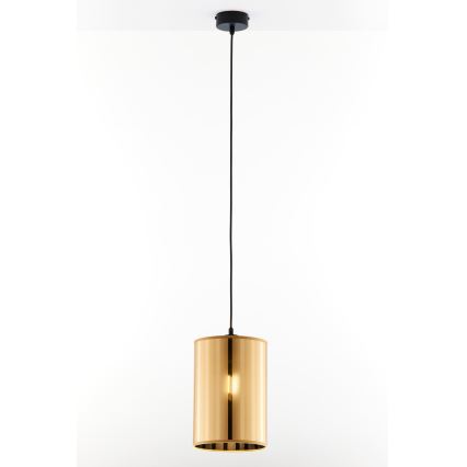 Jupiter 2090 - Lampa wisząca na przewodzie CORTINA 1xE27/15W/230V złota/czarna
