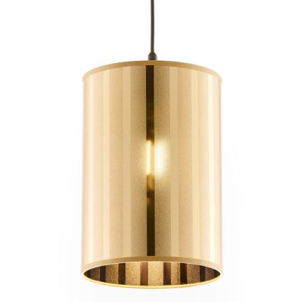 Jupiter 2090 - Lampa wisząca na przewodzie CORTINA 1xE27/15W/230V złota/czarna