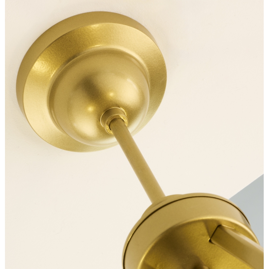 Jupiter 2110 - Żyrandol na pręcie KASZMIR 5xE27/15W/230V biały/złoty/dekor marmuru