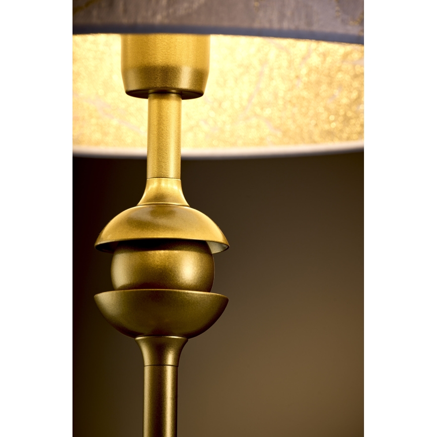 Jupiter 2112 - Lampa stołowa KASZMIR 1xE27/15W/230V biała/złota/dekor marmuru