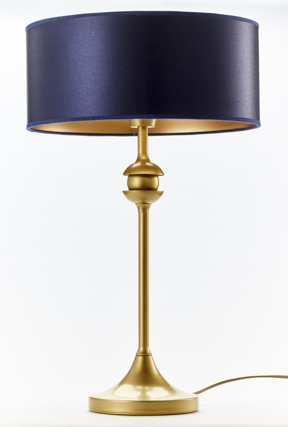 Jupiter 2116 - Lampa stołowa KASZMIR 1xE27/15W/230V niebieska/złota