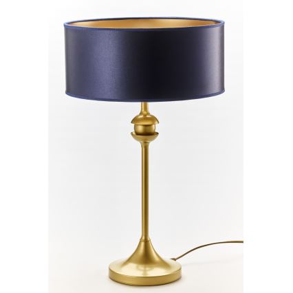 Jupiter 2116 - Lampa stołowa KASZMIR 1xE27/15W/230V niebieska/złota