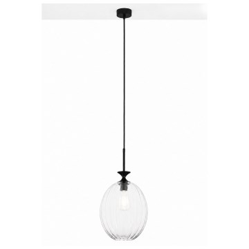 Jupiter 2180 - Lampa wisząca na przewodzie ORIA 1xE27/15W/230V czarna