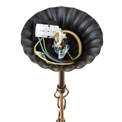 Jupiter 225 - KO 8 - Żyrandol na łańcuchu KORONA 8xE14/40W/230V